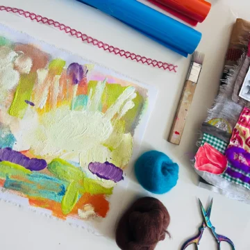 Art for Wellbeing: Abstract Art - Fabric, fibres, and colour
