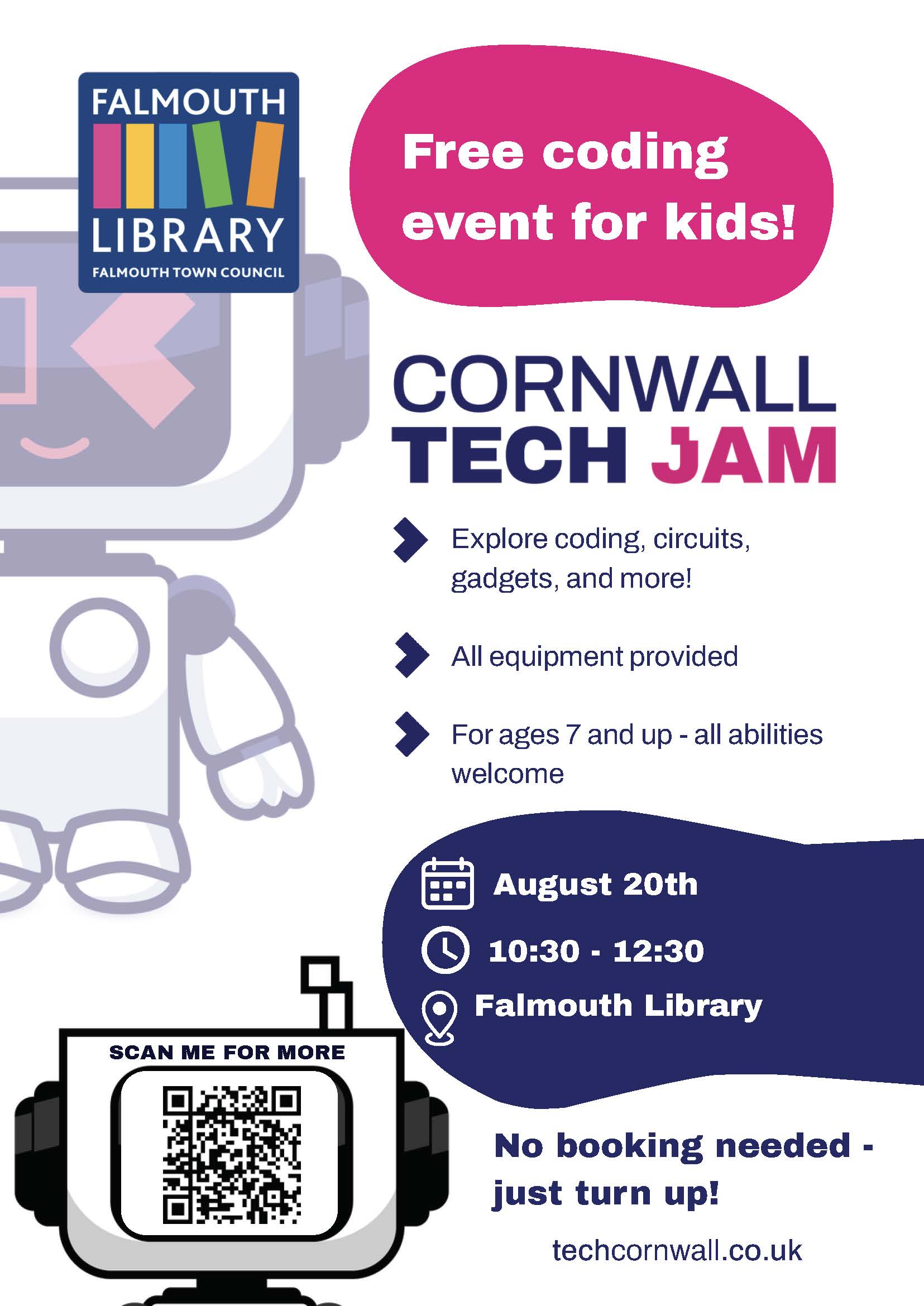 Cornwall Tech Jam Coding for Kids